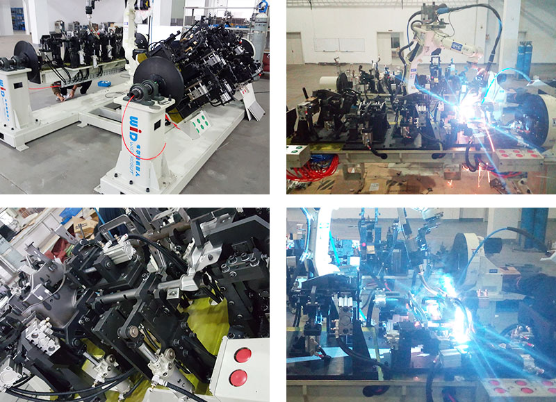 汽車零部件機(jī)器人雙工位焊接工作站案例！